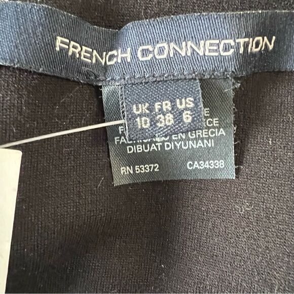 NWT French Connection Marie Square Neck Little Black Dress -- 6 - Picture 13 of 13